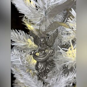 2009 Silver Angel Ornament “ Angels are Among Us”